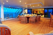 The Amels Motor Yacht Imagine - Her Upper Aft Deck